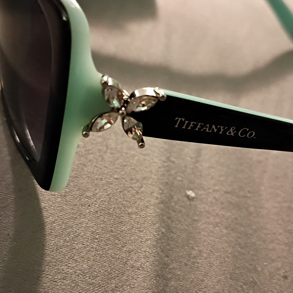 Tiffany & Co. Women's Tiffany Blue Square Sunglasses - Picture 5 of 8